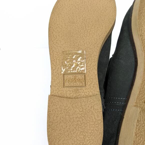 Coolway Grey Afra Fringe Suede Leather Bohemian Boots Size 8 - Picture 7 of 9